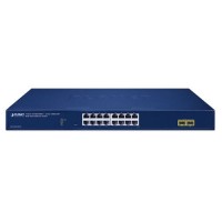 PLANET 16-Port 10/100/1000T + 2-Port 1000X SFP Web Smart Ethernet Switch