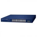 PLANET 24-Port 10/100/1000T 802.3at PoE + 2-Port 1000X SFP Web Smart Ethernet Switch