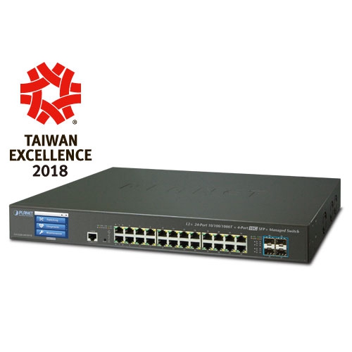 GS-4210-48P4S 48-Port 10/100/1000T 802.3at PoE + 4-Port 100/1000BASE-X SFP  Managed Switch - Planet Technology USA
