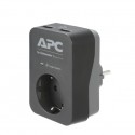 APC PME1WU2B-GR APC Essential SurgeArrest 1 Outlet 2 USB Ports Black 230V Germany
