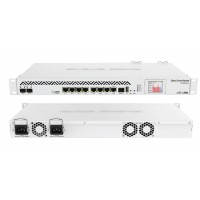 MIKROTIK CCR 1036-8G-2S+EM RouterBoard 1U rackmount, 8x Gigabit Ethernet, 2xSFP+ cages, LCD 36 cores x 1.2GHz CPU, 16GB RAM, 41.5mpps fastpath, Up to 28Gbit/s throughput, RouterOS L6