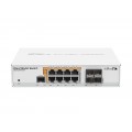 MIKROTIK CRS112-8P-4S-IN 8x Gigabit Ethernet Smart Switch with PoE-out
