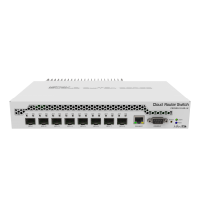 MIKROTIK CRS309-1G-8S+IN Desktop switch with one Gigabit Ethernet port and eight SFP+ 10Gbps ports