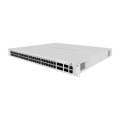 MIKROTIK CRS354-48P-4S+2Q+RM 48x Gigabit ports, 4x SFP+ for 10Gbit connections, 2x QSFP ports for 40Gbit connections, 750W for all port PoE