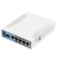 MIKROTIK hAP ac RB962UiGS-5HacT2HnT RouterBoard , PoE out, 5x Gigabit, Triple-chain 2.4GHz / 5GHz 802.11a/b/g/n/ac, 2-2.5 dBi